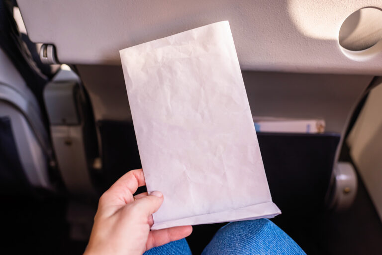 Airsickness paper bag